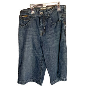 Chams dark wash denim shorts boys size 8